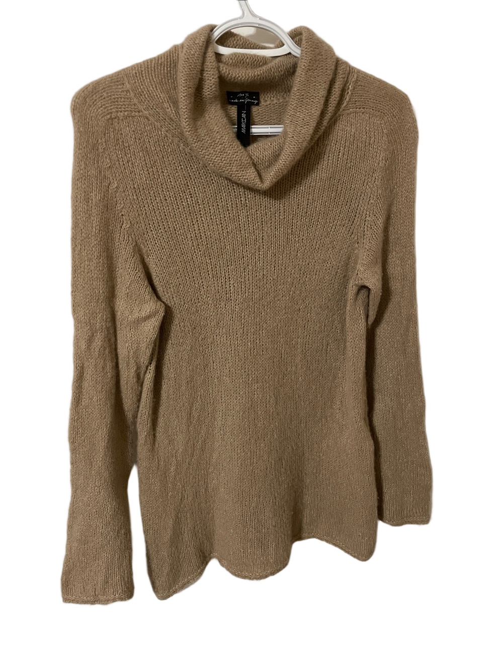 Marc Cain Camel Cowl Neck Cashmere Blend Knit Sweater Size XSmall